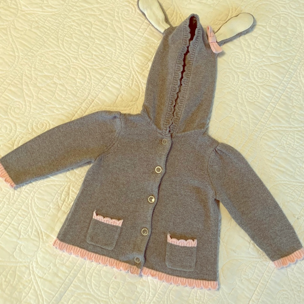 Gymboree-Toddler Girl Bunny Sweater Hoodie